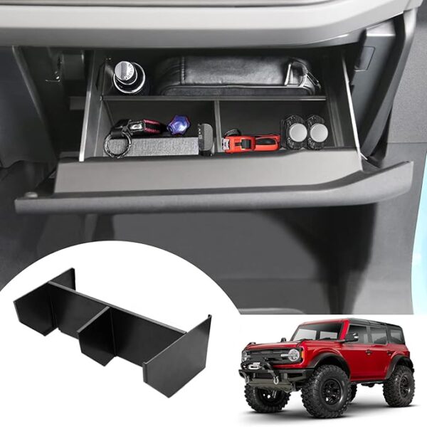 Mabett Ford Bronco Glove Box Organizer Dividers 2021-2024